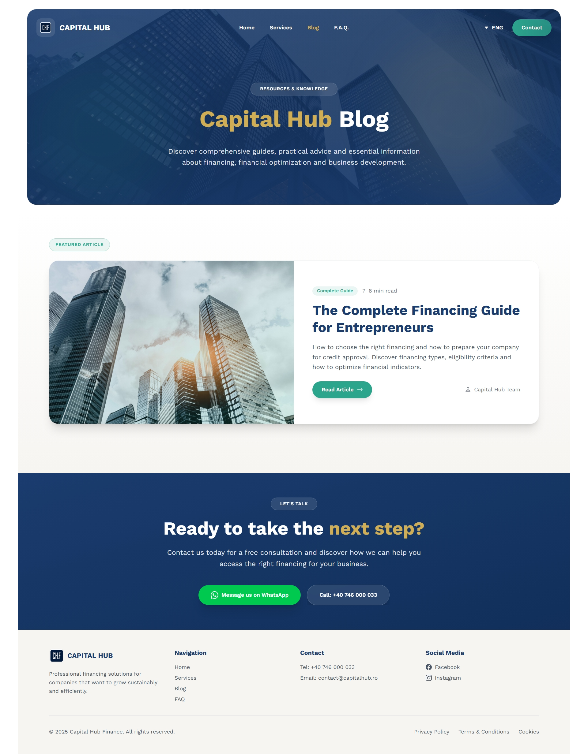 Capital Hub: Blog