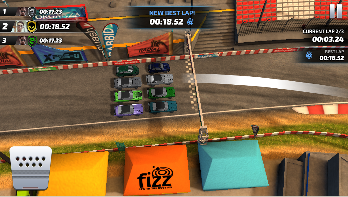 Draw Race 3: In-Race HUD