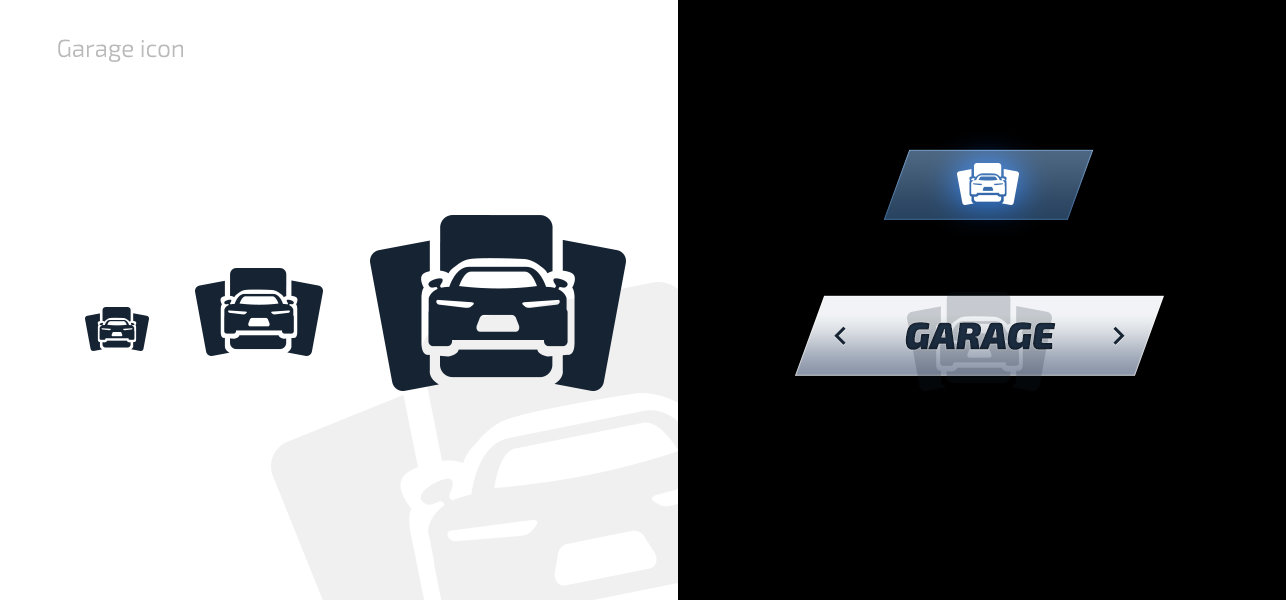 Draw Race 3: Garage Icon Design