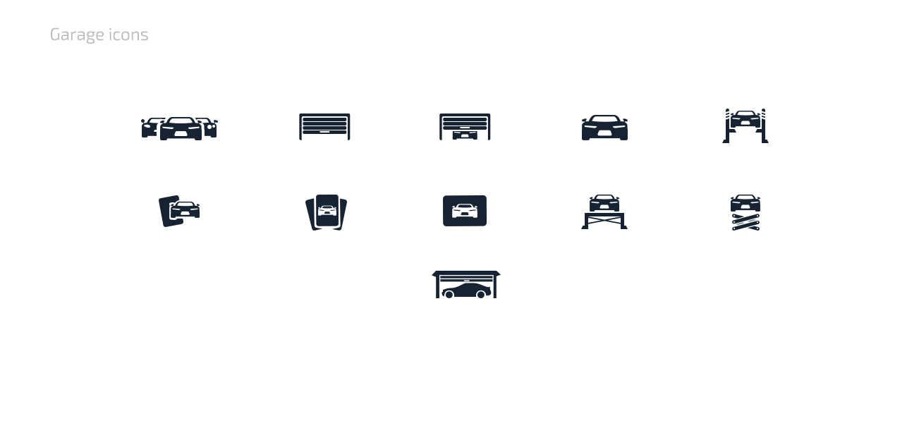 Draw Race 3: Garage Icon Set
