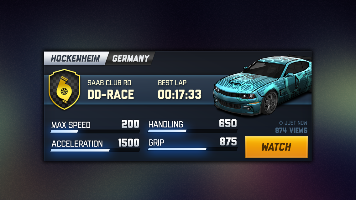 Draw Race 3: Race Card