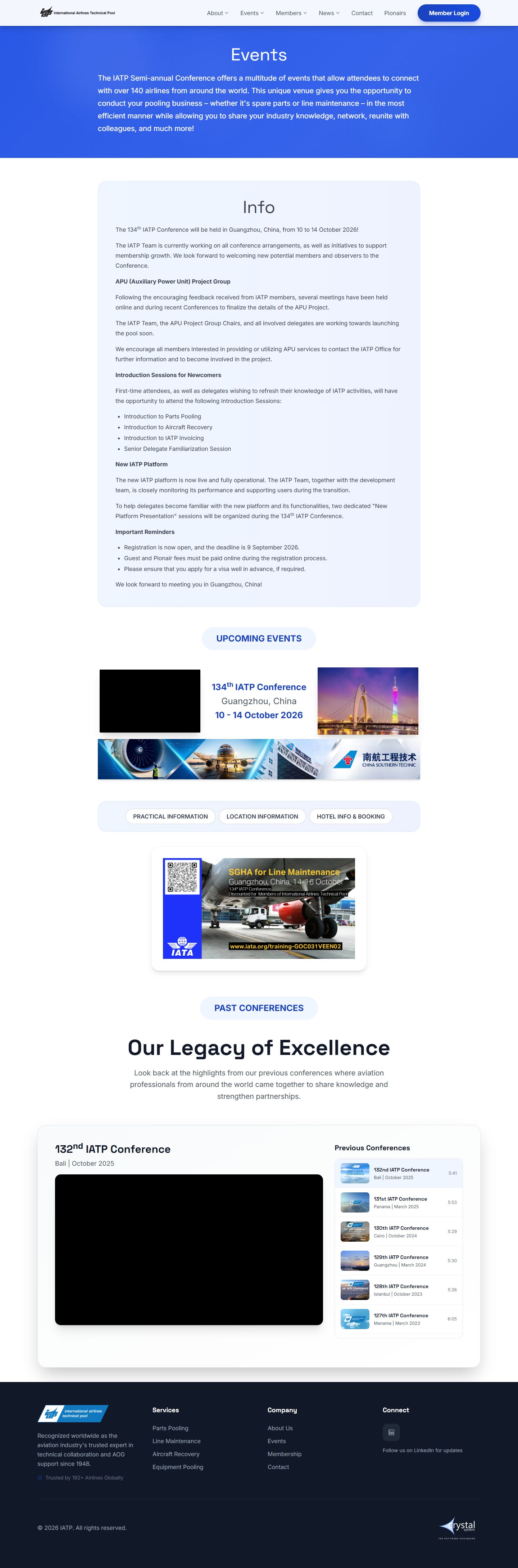IATP: events & conferences