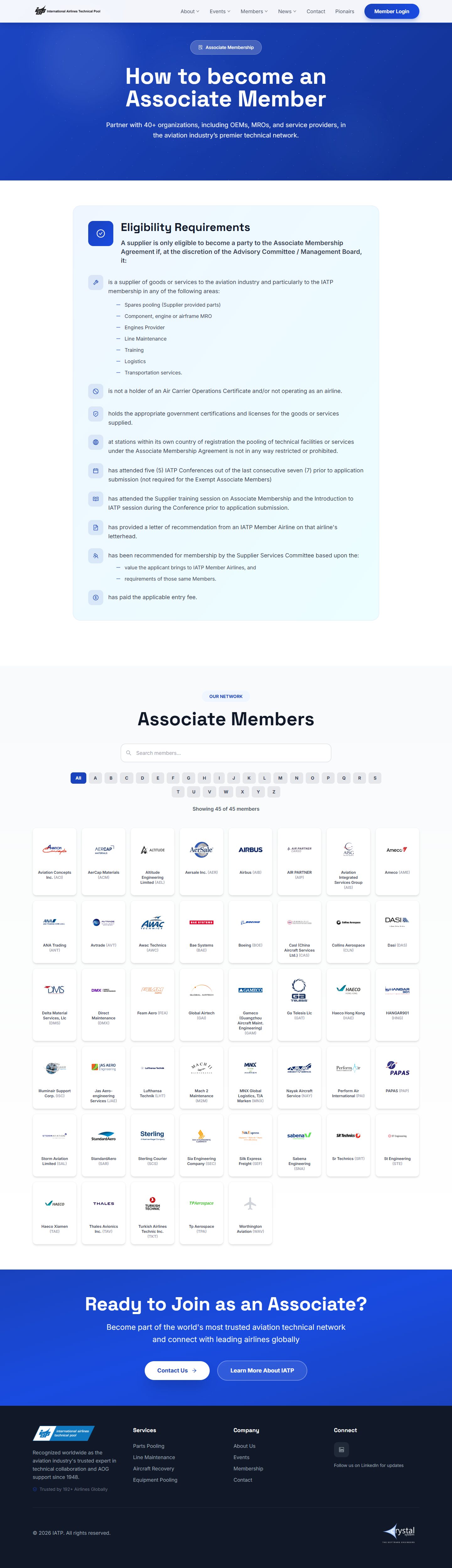 IATP: associate membership