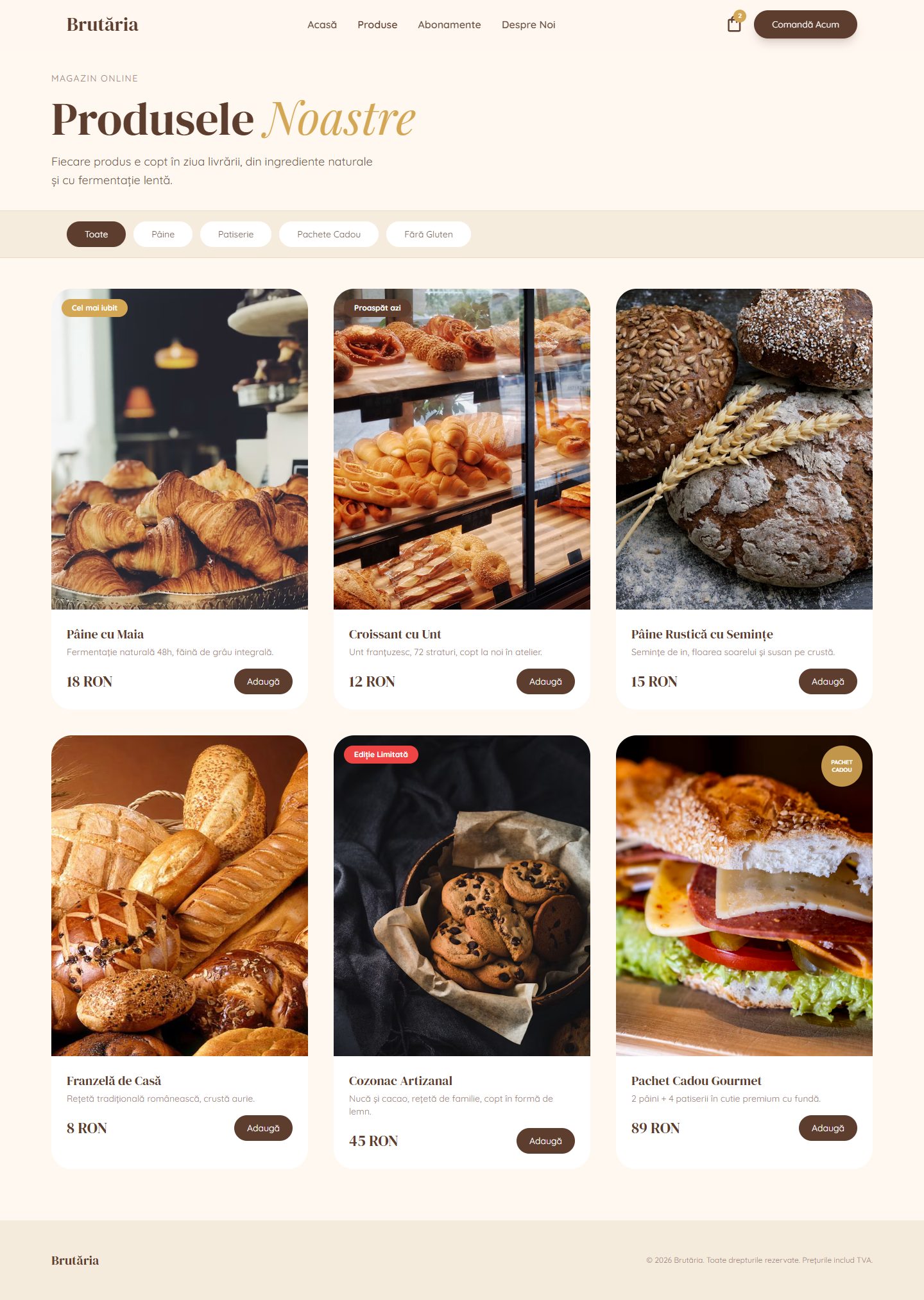 Maia Urbană: product catalogue