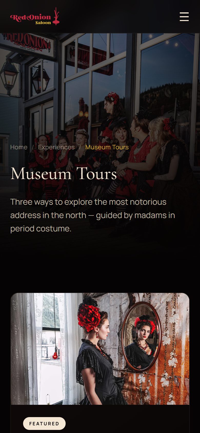 Red Onion Saloon: museum tours on a phone