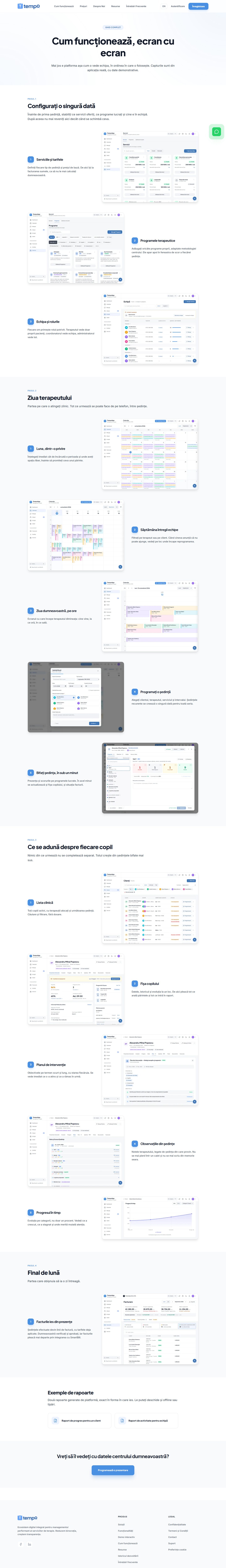 TempoApp Website: how it works