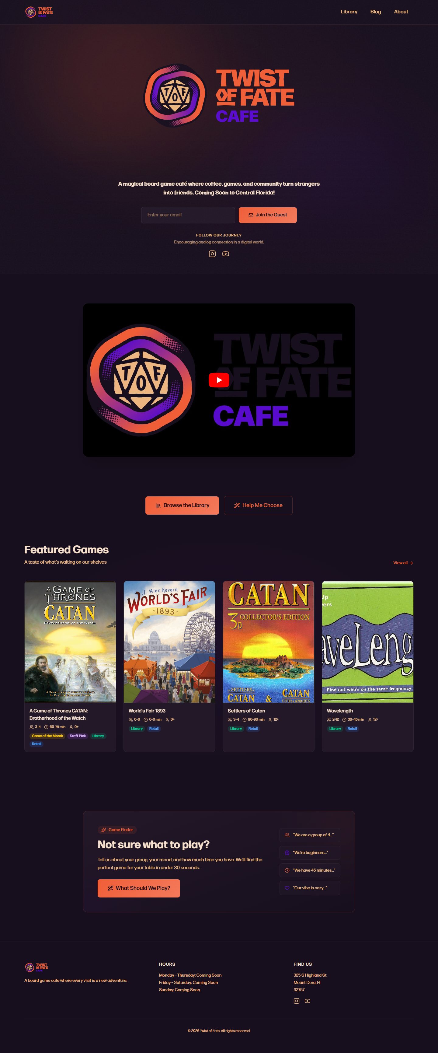 Twist of Fate Café
